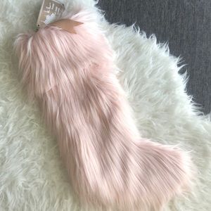 Pink Faux Fur Stocking